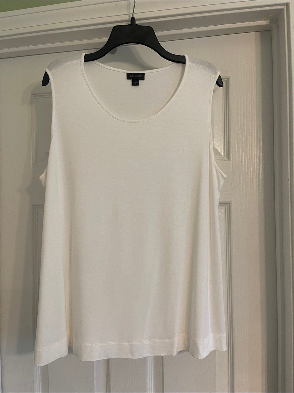 JJill Easy A-line White Tank -Sz XL